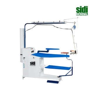 NOVA - Mesa de planchado aspirante y soplante industrial con calderin incorporada